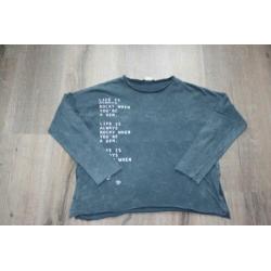 Donker blauwe, ZARA GIRLS longsleeve, maat 152