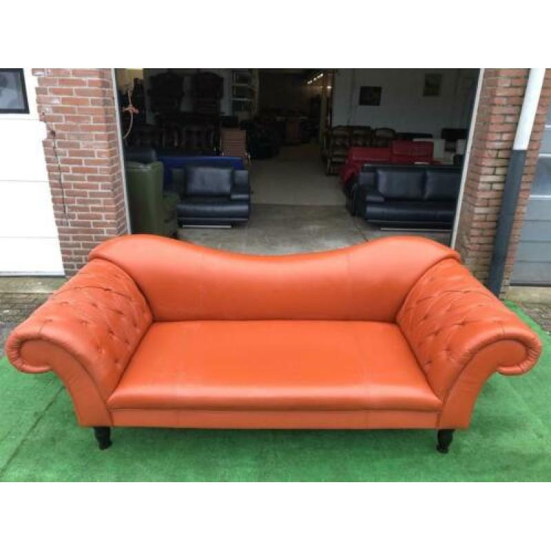 CHESTERFIELD leren bank XXL royaal zgan + GRATIS BEZORGING!