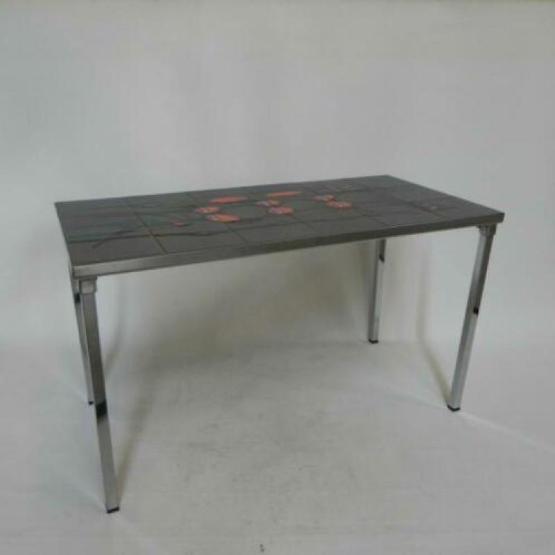 Vintage Belarti tegeltafel met 18 tegels