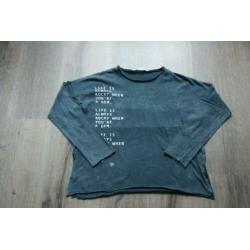 Donker blauwe, ZARA GIRLS longsleeve, maat 152