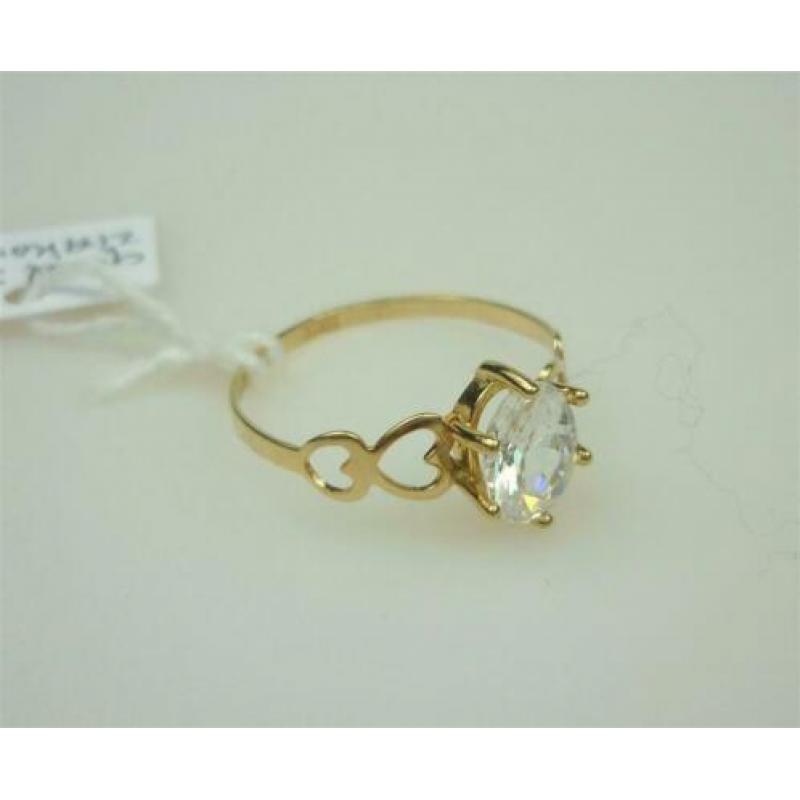 Ring goud met zirkonia / Z6259