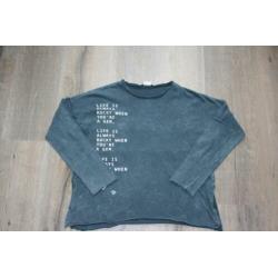 Donker blauwe, ZARA GIRLS longsleeve, maat 152