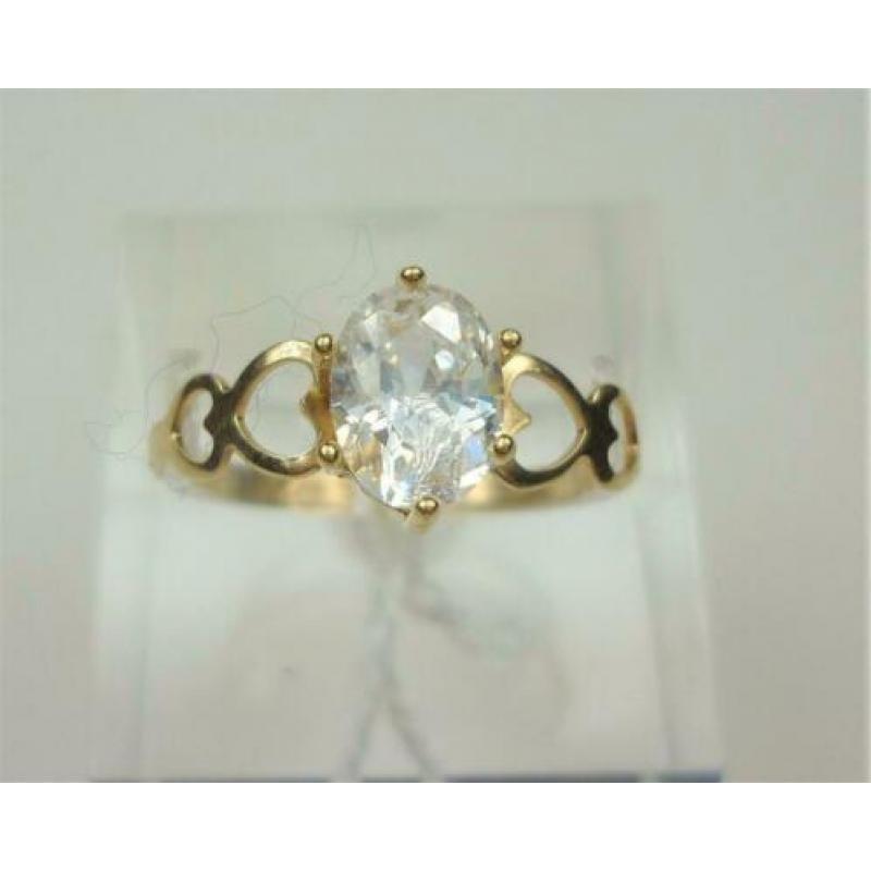 Ring goud met zirkonia / Z6259