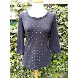 • Be One shirt do. blauw mt 44,met sterretjes op de voorzijd