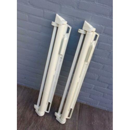 2x Traphekje Oprolhekje WIT kiddy guard oprolbaar