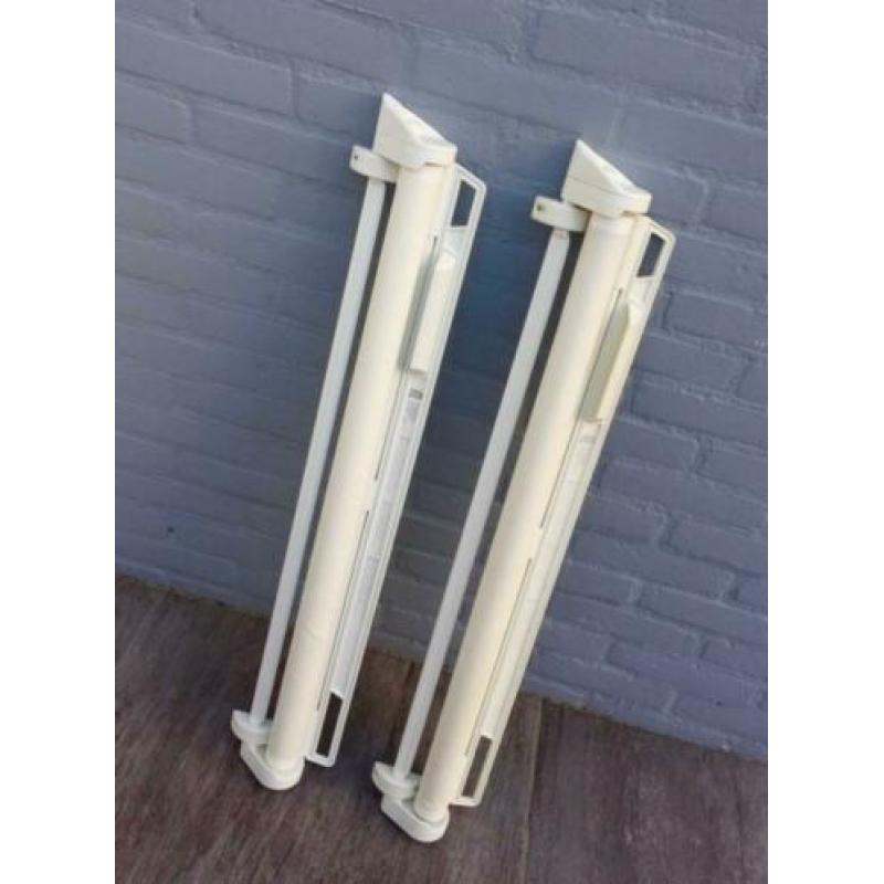 2x Traphekje Oprolhekje WIT kiddy guard oprolbaar