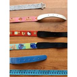 Meiden Disney riemen 2,5€ elke ( Nemo, Winnie, Hello Kitty )