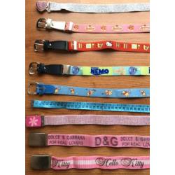 Meiden Disney riemen 2,5€ elke ( Nemo, Winnie, Hello Kitty )