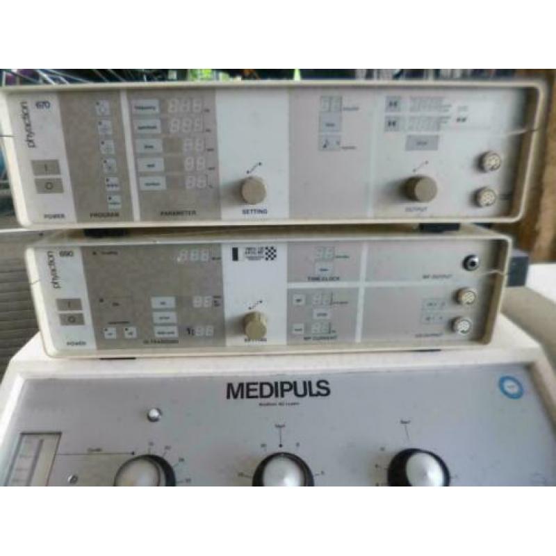 medipuls ,curapuls 419,phyaction 670 en 690 ,fysio machine,s