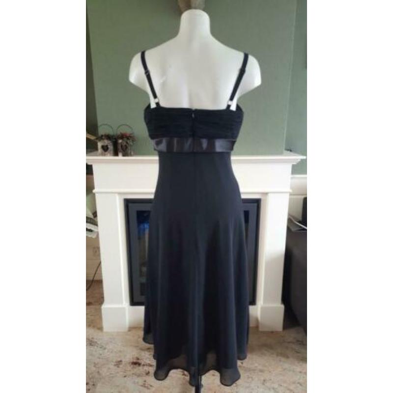 NIEUW zwarte GINA BACCONI jurkje mt M 38/40, jurk zwart
