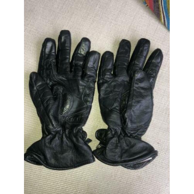 Leren motorhandschoenen (XS)