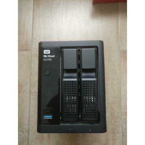 Western Digital DL2100 2 bay NAS, incl 2 x 1 WD RED 1TB disk