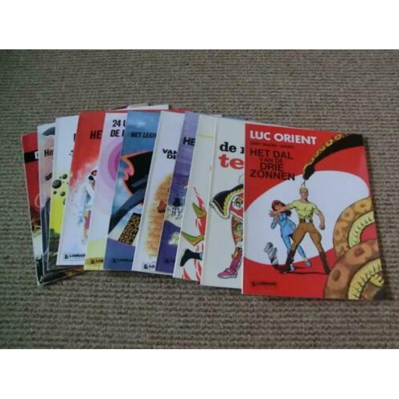 Nog 9 stripboeken uit de reeks van Luc Orient