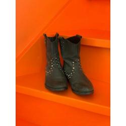 Leren cowboylaarzen met studs maat 38
