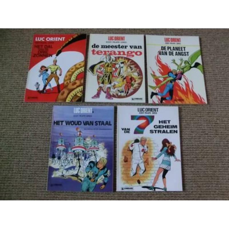 Nog 9 stripboeken uit de reeks van Luc Orient
