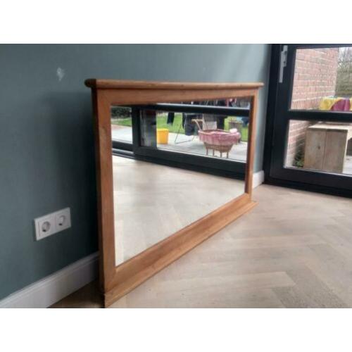 Teak houten spiegel 150 x 85 cm