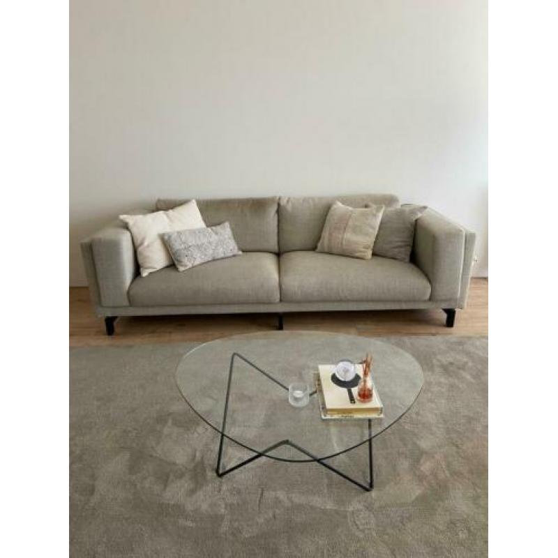 Beige IKEA Nockeby 3-zits en hocker hoes hoezen
