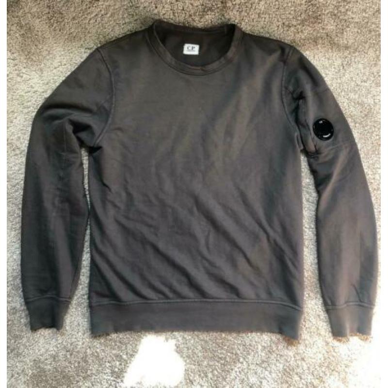 ZGAN! CP Company sweater/trui S taupe/grijs. Géén M/L shirt