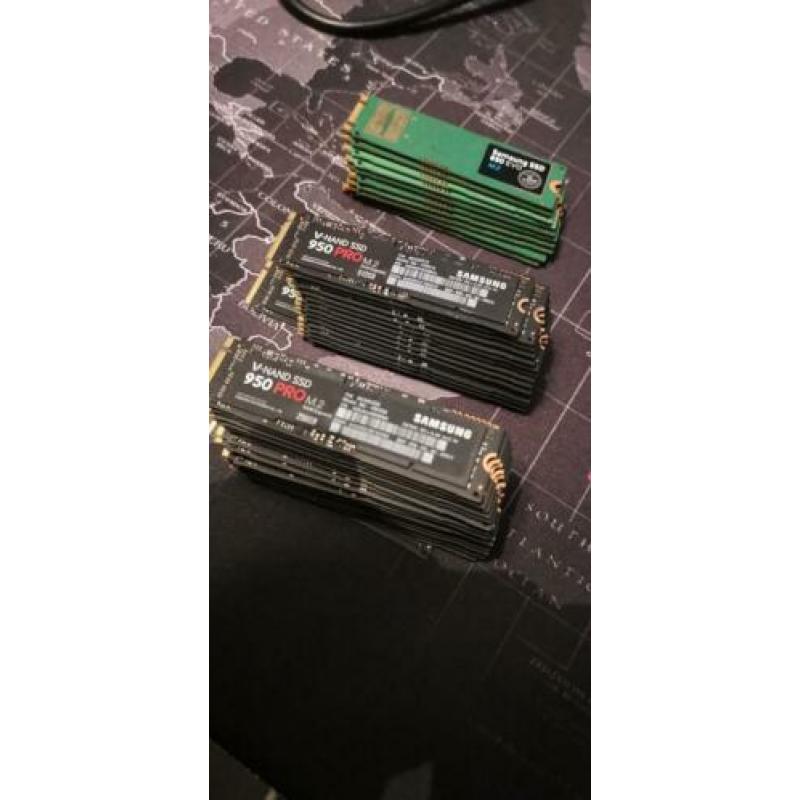 Restpartij M.2 SSD kaarten samsung 950 PRO en 850 EVO