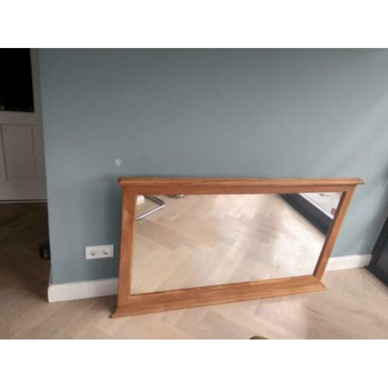 Teak houten spiegel 150 x 85 cm