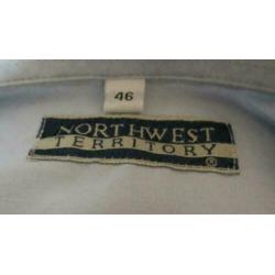 Northwest territoty blauw overhemd korte mouw maat XXL