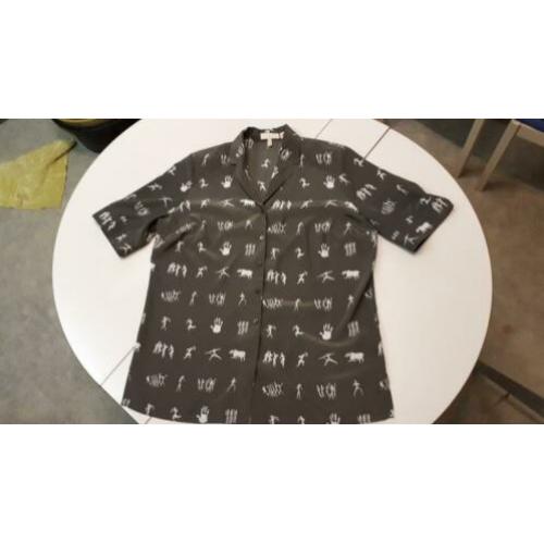 groene bloese "Alexander" maat 44
