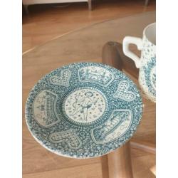 Nymolle Art Faience kop en schotel Denmark Deens vintage