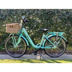 Batavus Meisjes fiets 22” mintgroen ZGAN!!