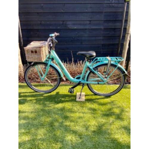 Batavus Meisjes fiets 22” mintgroen ZGAN!!
