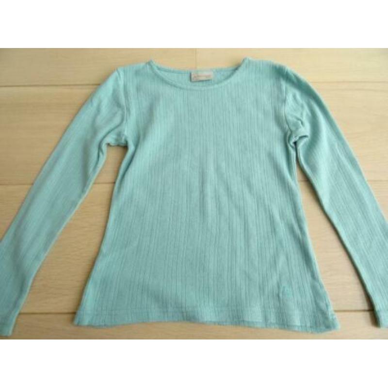 Schattige turquoise longsleeve van Bon 'A Parte mt. 122