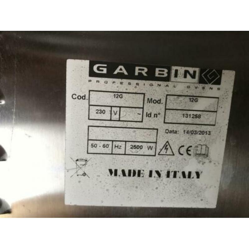 Garbin 12G Proffesional Combi Oven 2500 watt (RVS)