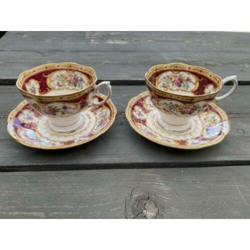 Royal Albert 2 kop en schotel lady Hamilton