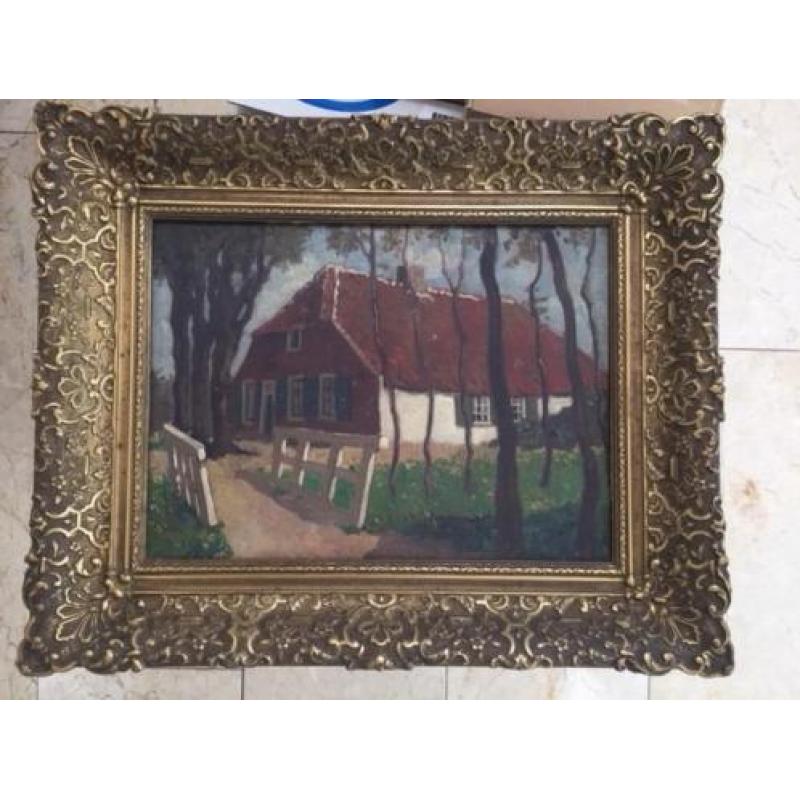 Schilderij boerderij in De Klomp anno 1850 (2)