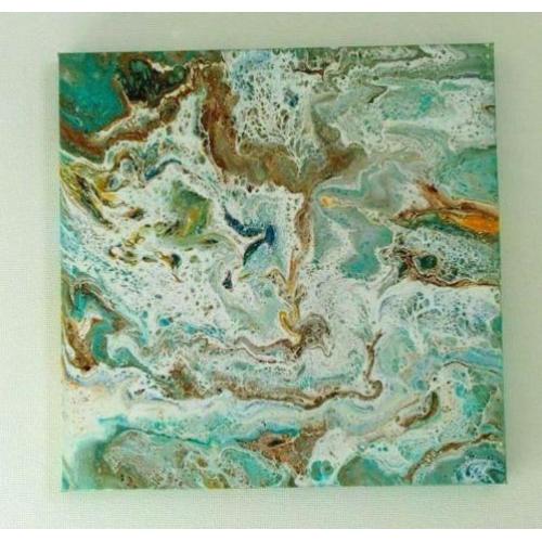 Nieuw handgeschilderd 3D schilderij / 50/50cm