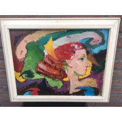Mooi kleurrijk portret van een vrouw