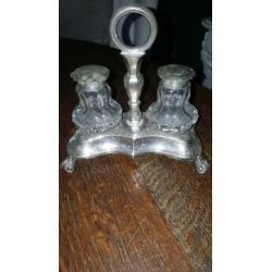 Divers Antiek kristal / zilver