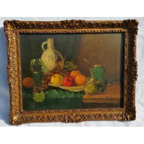 Schilderij op linnen doek van A.van Doorn (omstr. 1860/1880)