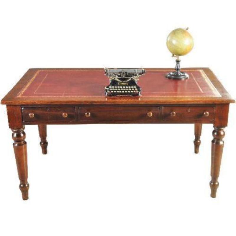 Antieke bureaus / Schrijftafel ca. 1875 Engels met goud g...