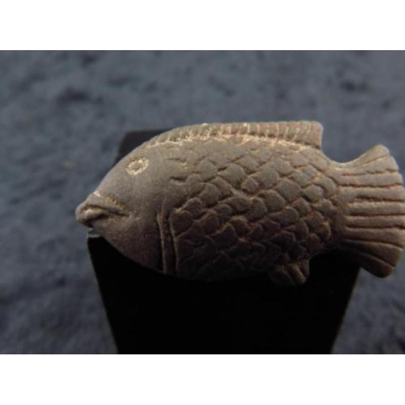 Egyptian stone Nile perch amulet