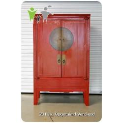 Antieke Chinese BruidsKast (Rood / Chinese Tekens)