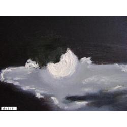 Schilderij Maan boven Zee