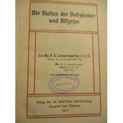 1913, Antiek Duits boek Die Kultur der Babylonier und Assyri