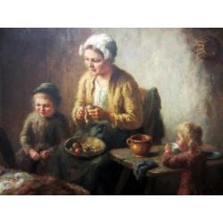 ===COR BOUTER 1888-1966==Hollands interieur met kinderen===