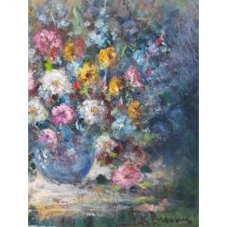 Peter Brouwer (1935-2010) - Bloemstilleven