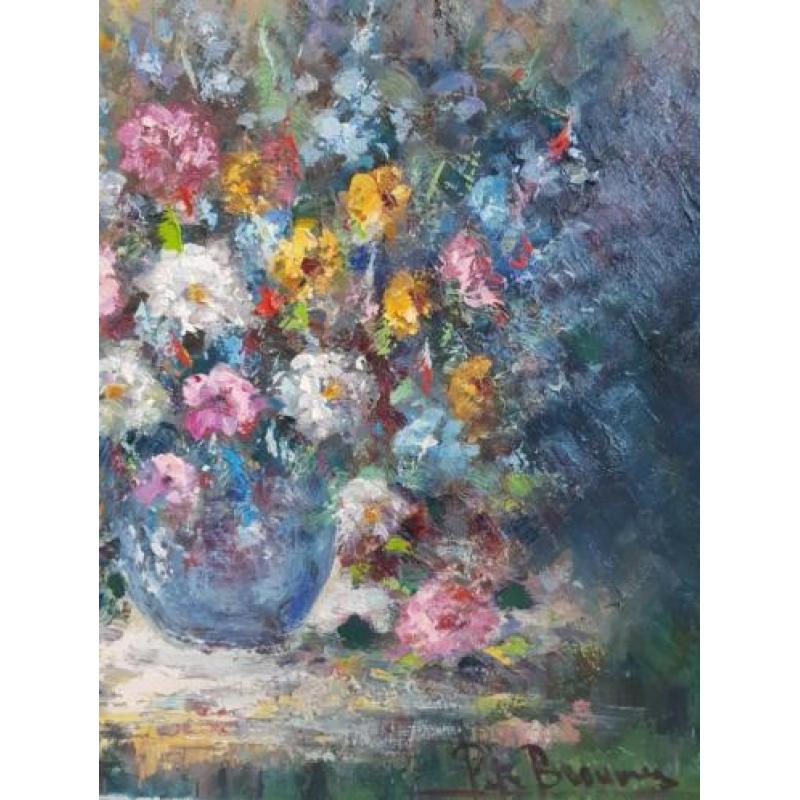 Peter Brouwer (1935-2010) - Bloemstilleven