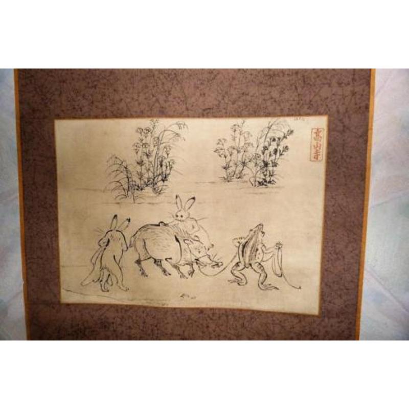 Chj-jinbutsu-giga, de oudste stijl van Manga tekening.