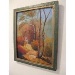 Kleurrijk Herfst, Bosgezicht van P.J.Lucas, 1904-1982