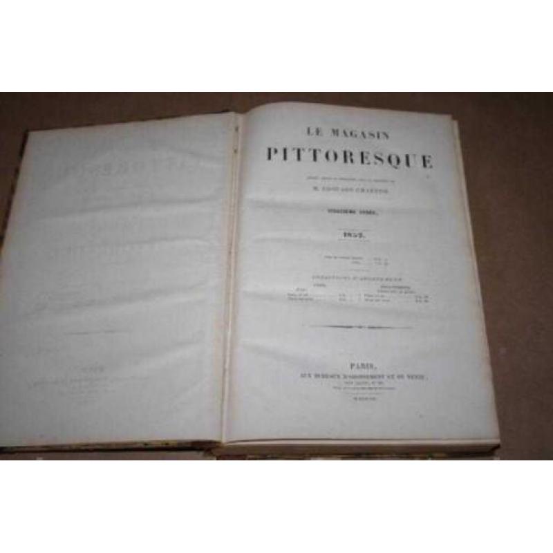 Le Magasin Pittoresque - 1852 - Met vele gravures !!