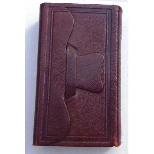Antiek leren bijbel bijbeltje 1884