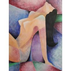 80x100cm uniek modern schilderij Color Dreams, abstract
